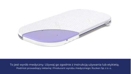Materacyk EGG do kołyski 75x37 dla dziecka, Chicco Baby Hug, do kosza mojżesza
