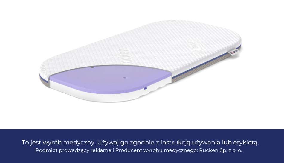 Materacyk EGG do kołyski 75x37 dla dziecka, Chicco Baby Hug, do kosza mojżesza Materacyk EGG do kołyski 75x37 dla dziecka, Chicco Baby Hug, do kosza mojżesza
