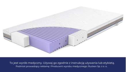 Materac ASEPTIC z pianki antybakteryjnej, niemowlęcy, 120x60, 140x70