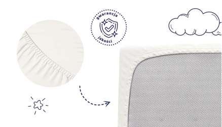 Prześcieradło do łóżka dziecięcego 200x100